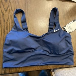 Nike Bathing Suit Top Size Large Navy Blue
